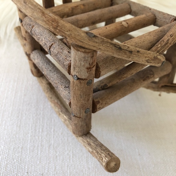 Miniature Twig Rocking Chair - Picture 8 of 12